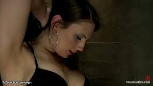 Big tits sexy brunette shemale lady Dina Swift seduces and strips her  colleague at work John Jammen then fucks his mouth before he anal fucks her  on the leather sofa - XNXX.COM