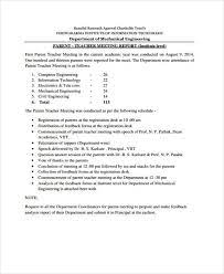 Conference Report Template 4 Templates Example Templates Example Report Template Department Of Mechanical Engineering Parents As Teachers