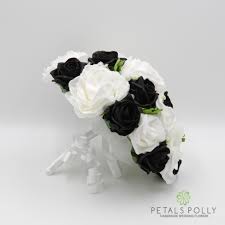 Check spelling or type a new query. Black White Rose Brides Posy