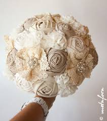 Sale Fabric Bouquet Vintage Bouquet Rustic Bouquet Unique Wedding Bridal Bouquet Fabric Bouquet Fabric Flower Bouquet Wedding Bridal Bouquets