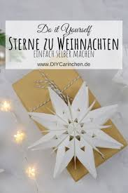 Wir bleiben alleine mit sich. Diy Sterne Aus Papier Zu Weihnachten Basteln Diycarinchen Diy Blog