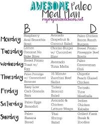 paleo meal plan with recipes paleo