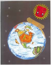 Start the bottom of north america. Children S Drawings Of What Earth Will Look Like In 30 Years Time