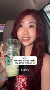 Hi my name is Phibey 😂, #spellwrongname #Phoebe #starbucks #fyp #reels  #funny