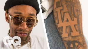 Tattoo mafia chicanas tattoo samoan tattoo yg tattoos head tattoos tatoos cool chest tattoos chest tattoos for women mode hip hop. Ty Dolla Ign Breaks Down His Tattoos Gq Youtube
