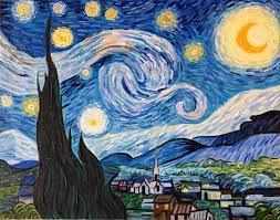 The painting depicts a small town, verified as the view of van gogh from his hospital. Hand Painted Vincent Van Gogh Starry Night Painting Reproduction On Canvas In 2021 Starry Night Van Gogh Starry Night Painting Art Painting