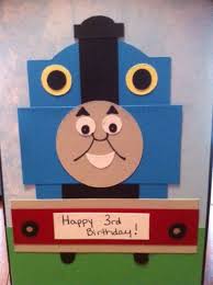 Birthday Ideas For 3 Year Old Boy Thomas The Train Card For 3 Year Old Boy S Birthday Birthday Cards For Boys Kids Birthday Cards Old Birthday Cards