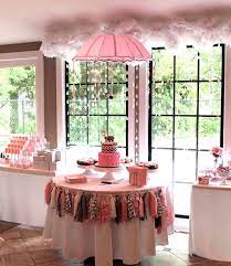 Baby Girl Shower Umbrella Raindrops Chevron Clouds Tassels Display Umbrella Baby Shower Raindrop Baby Shower Rainbow Baby Shower