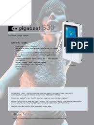 Manual Toshiba HDD Portable Media Player Gigabeat S 30