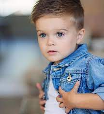 Cool Kid With Denim Jacket Sopo Snaps Kidzfashion Kidfashionforall Postmyfashionkids F Baby Boy Hairstyles Little Boy Haircuts Toddler Hairstyles Boy