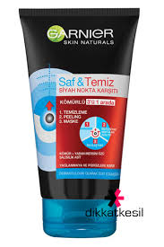 Garnier Saf Ve Temiz 3 U 1 Arada Siyah Nokta Karsiti Komurlu Maskesi Peeling 150 Ml Cilt Maske Cesitleri Dikkatkesil