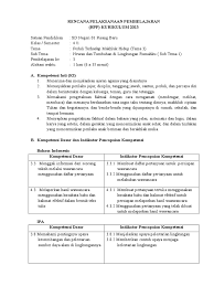 Contoh indikator pencapaian kompetensi kurikulum 2013. Rpp K13 Kelas 4 Sd Semester 1
