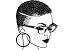 Big Chop Black Girl Short Hair Cartoon