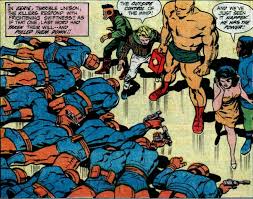Sonny Sumo Subdues Desaad S Soldiers By Using The Anti Life Equation As New Gods The Forever People Watch Astonished New Gods Fourth World Big Barda