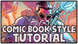 Comic books and graphic novels combine two things every designer aspires to meld: Comic Book Art Style Process Tutorial Super Easy Youtube