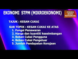 101 kaedah penjimatan cukai ini mendedahkan cara kurangkan cukai sehingga 100%. Ekonomi Stpm Tunjukcara Pengiraan Cukai Beban Cukai Pengguna Beban Cukai Pengeluar Part 1 Youtube