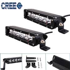 2x 30w 7 8 Inch Cree Single Row Led Light Bar Slim Spot Jeep Bumper Atv Boat 4x4 Jeep Bumpers Led Light Bars Led Lights