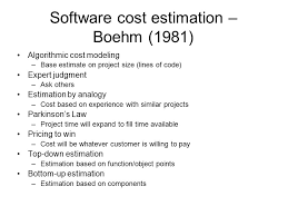 Soliciting firm to build project estimation models / best construction cost estimate techniques smartsheet : Cost Estimation Problem Our Ability To Realistically Plan And Schedule Projects Depends On Our Ability To Estimate Project Costs And Development Efforts Ppt Download