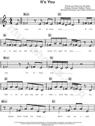 Its you chords by ali gatie. Ali Gatie It S You Sheet Music For Beginners In A Minor Download Print Sku Mn0201813