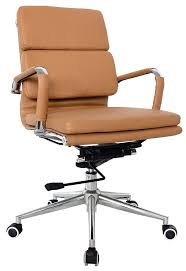 Rated 5 out of 5 stars. Padded Medium Back Office Chair Camel Vegan Leather Us Office Elements