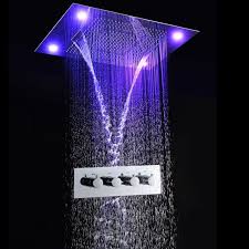 Led Dusche Set Verdeckte Deckeneinbau Mehrere Funktionen Led Dusche Mit Dusche Controller Schwalldusche Duschsysteme Und Wasserfall