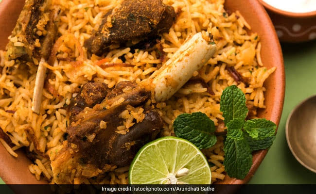 Half Mutton Dum Biryani