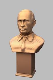 3d Model Vladimir Putin Ready For 3d Printing 3d Print Model Print Models 3d Model Model
