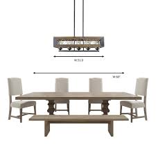 Choose the right color chandelier for your room. Lnc Modern Farmhouse Chandelier Black Rectangular Dining Room Chandelier 5 Light Kitchen Island Natural Wood Pendant Light A03145 The Home Depot Wood Chandelier Dining Room Modern Farmhouse Chandelier Dining Room Pendant