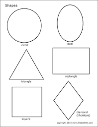 These 3d shapes worksheets will challenge kids to find 3d shapes in their environment and introduce them to geometry. Basic Shapes Free Printable Templates Coloring Pages Firstpalette Com