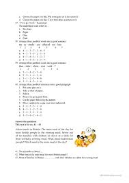 Some of the worksheets for this concept are grade 7 reading practice test, reading grade 7, your amazing brain reading comprehension, grade 7 reading, english comprehension and language. English Test For Grade 7 English Esl Worksheets For Distance Learning And Physical Classrooms