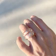 Riley Grey On Instagram Would You Think Outside Of Metals When It Comes To Your Band Clear Resin Stacke Engagement Ring Wedding Band Clear Resin Bling