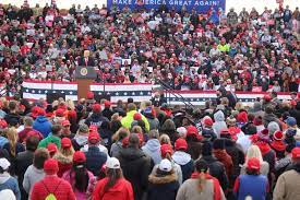 The rally was set to be held at the pericohas hangar near manchester. Big Crowd Ignores Polls Backs Potus At Trump Rally In Manchester Nh Insidesources