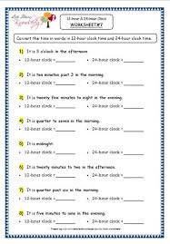 Grade 4 Maths Resources 7 1 Time 12 Hour 24 Hour Clock Printable Worksheets Lets Share Knowledge Time Worksheets Printable Worksheets Math Resources