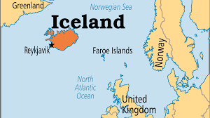 All regions, cities, roads, streets and buildings satellite view. Iceland Operation World