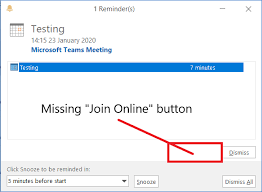 No Join Button Teams Outlook Add In Microsoft Tech Community