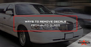 It works by dissolving the adhesive backing of the inspection sticker to enable easy removal. Auto Glass Repair San Angelo Ways To Remove Decals From Auto Glass
