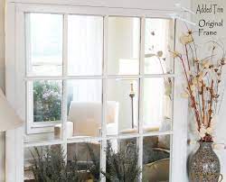 Today i'm taking an old window and giving it a makeover as a mirror. Diy Window Pane Mirror