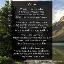 Value Is An Inspirational Poem By Robert Longley Inspirational Poems Poetry Books Poems