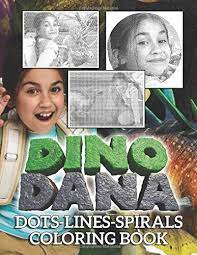 Or get a mega download of 60+ dinosaur pages for a small fee. Dino Dana Dots Lines Spirals Coloring Book Dino Dana Impressive Diagonal Line Spirals Activity Books For Adults Teenagers Larusson Gardar 9798675353071 Amazon Com Books