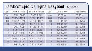 Boot Range Hoof Boot Sizing Easyshoe Sizing