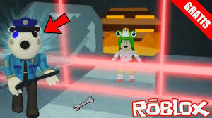 Parodia al juego llamado granny. Consigue Nueva Skin Secreta De Piggy Gratis Oso Policia Roblox Escapa De La Cerda Youtube