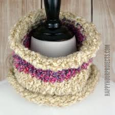 Knit with an 8 round repeat. Easy Loom Knit Striped Cowl Happy Hour Projects