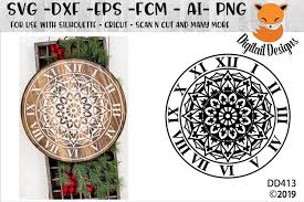Download Mandala Clock Face Svg 92587 Cut Files Design Bundles