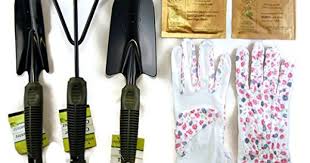 Cute Colorful Garden Tool Gift Set Trowel Transplanter Cultivator And Gloves Plus Bonus Organic See Garden Tools Gift Set Small Garden Tools Gardening Tool Kit