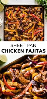 Sheet Pan Chicken Fajitas Isabel Eats Recipe In 2020 Clean Dinner Recipes Chicken Fajitas Fajitas