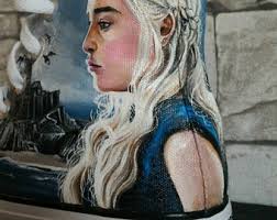 Game of Thrones Hand-painted Shoes: Daenerys Targaryen Custom Sneakers