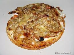 Tarte Fine Au Chevre Poires Gorgonzola Eclats De Noix Recette Tarte Fine Alimentation Recette Chevre