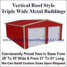Buying Your Metal Building From Metal Carport Depot Llc Com Will Prove To Be A More Cost Effective Solution With Fre Metal Buildings Metal Carports Roof Styles