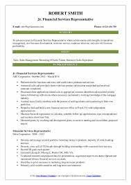 Preparing and presenting financial reports. Financial Services Representative Resume Samples Qwikresume