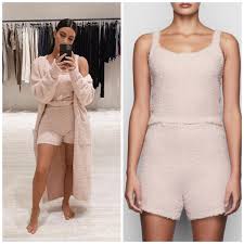 Kim kardashian shows off pieces from the new skims cozy collection on instagram. Skims Shorts Skims Cozy Knit Short Dusk Poshmark